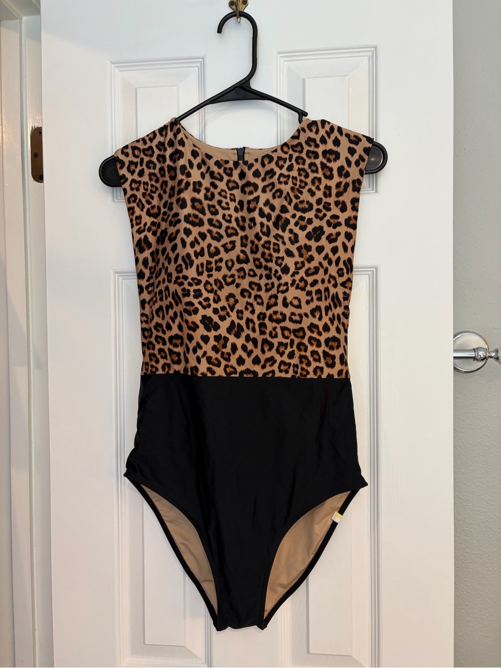 Summersalt Leopard Colorblock One Piece Swimsuit Women’s Size 8